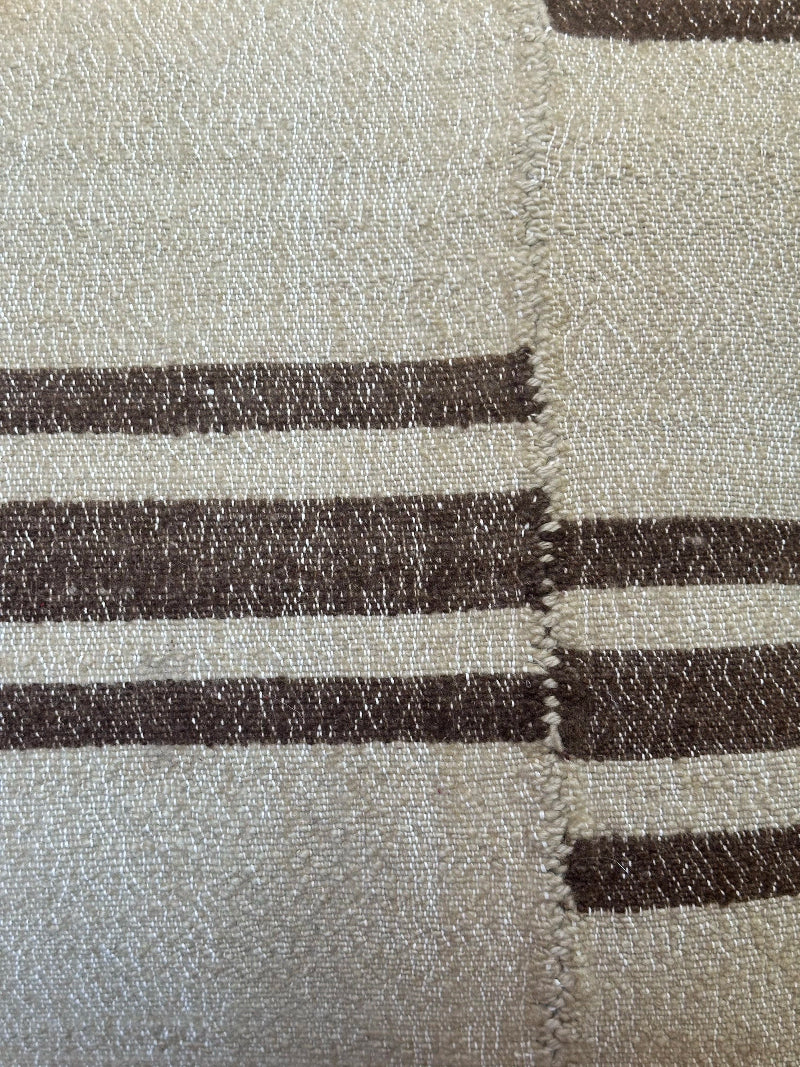 24 by 24 neutral patchwork turkish kilim throw pillow