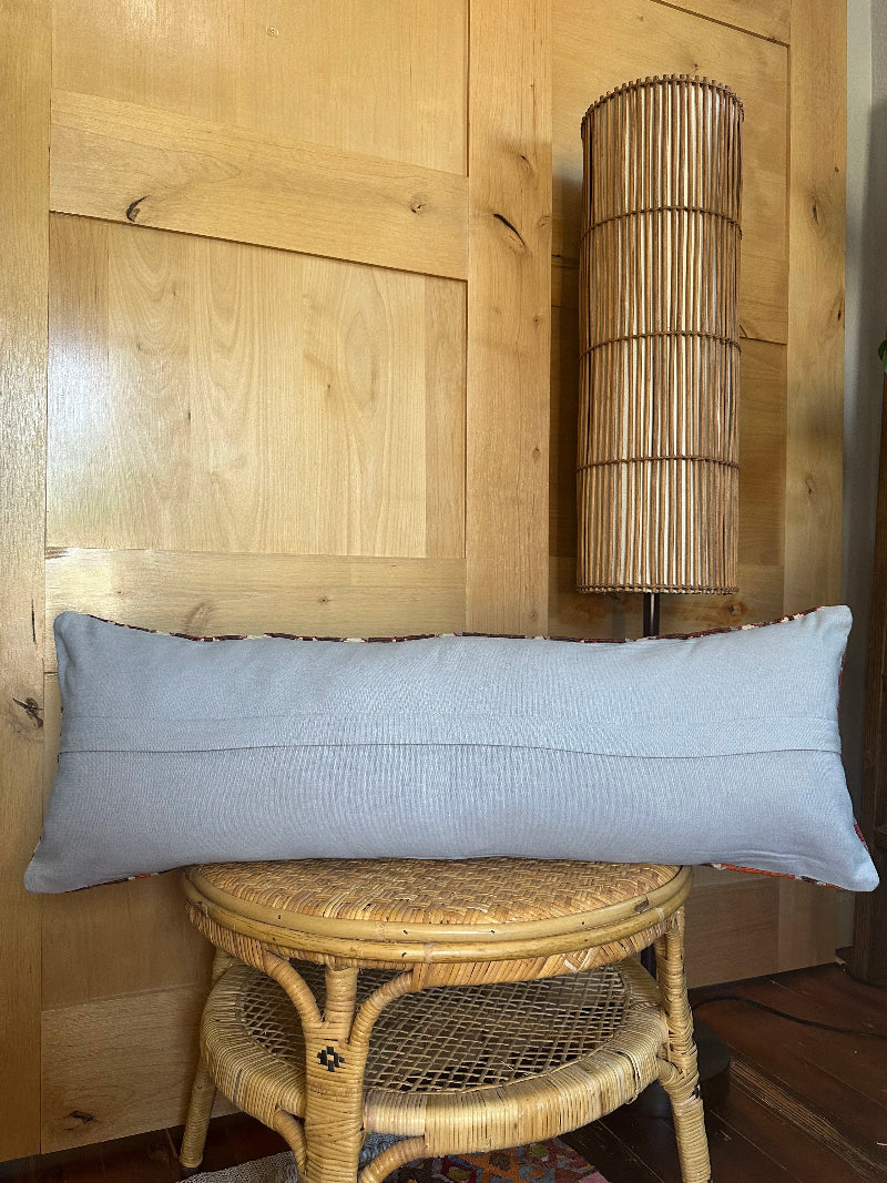 12 by 36 colorful geometric turkish lumbar pillow
