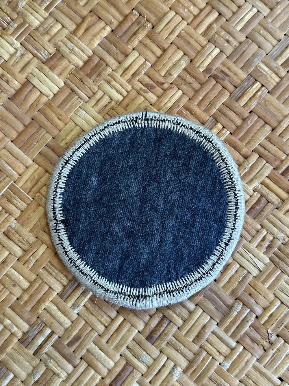 Unique 5 inch Turkish fabric coasters in the shape of a heart, upcycled from old turkish rugs and pillow scraps