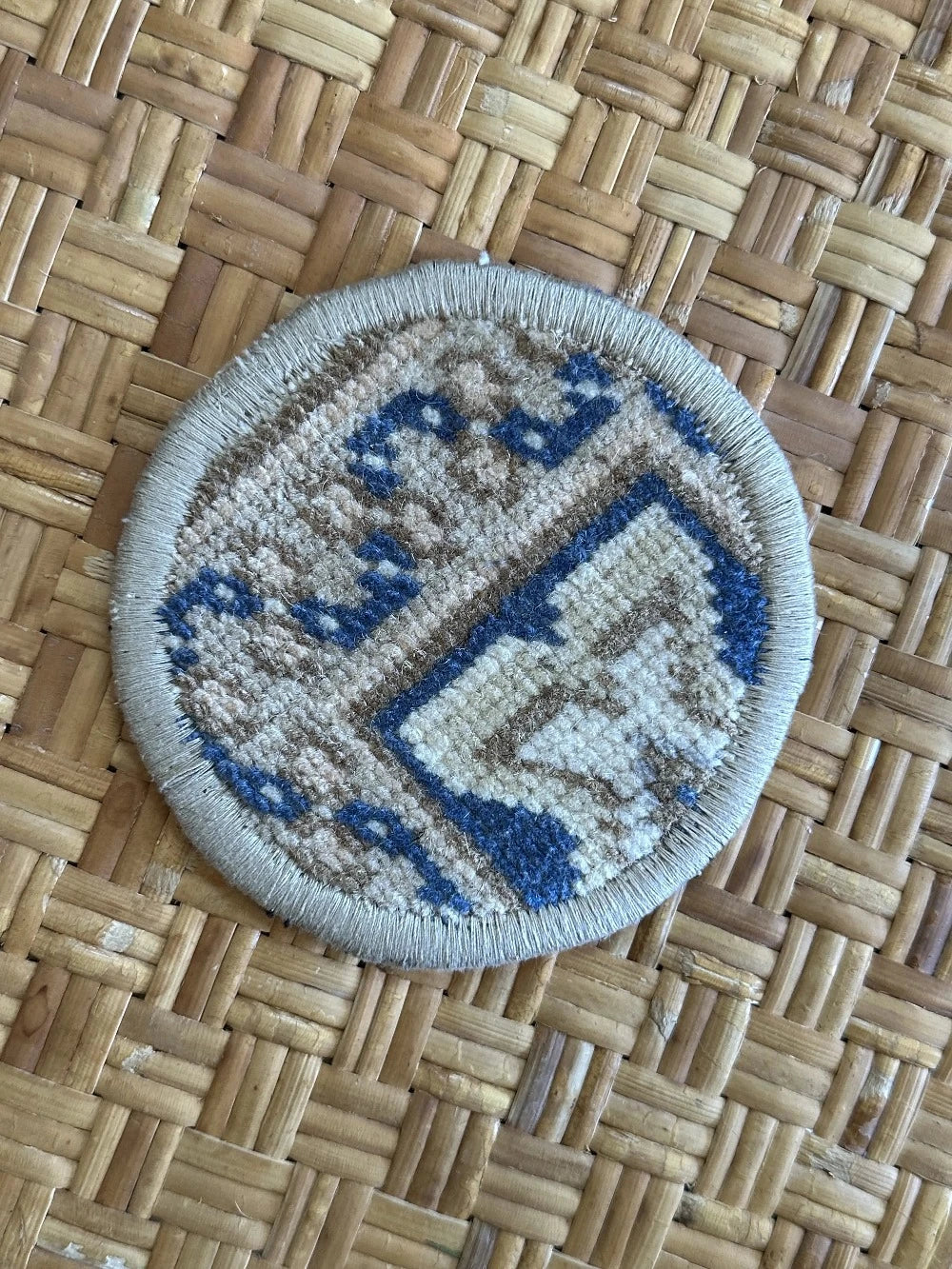Unique 5 inch Turkish fabric coasters in the shape of a heart, upcycled from old turkish rugs and pillow scraps