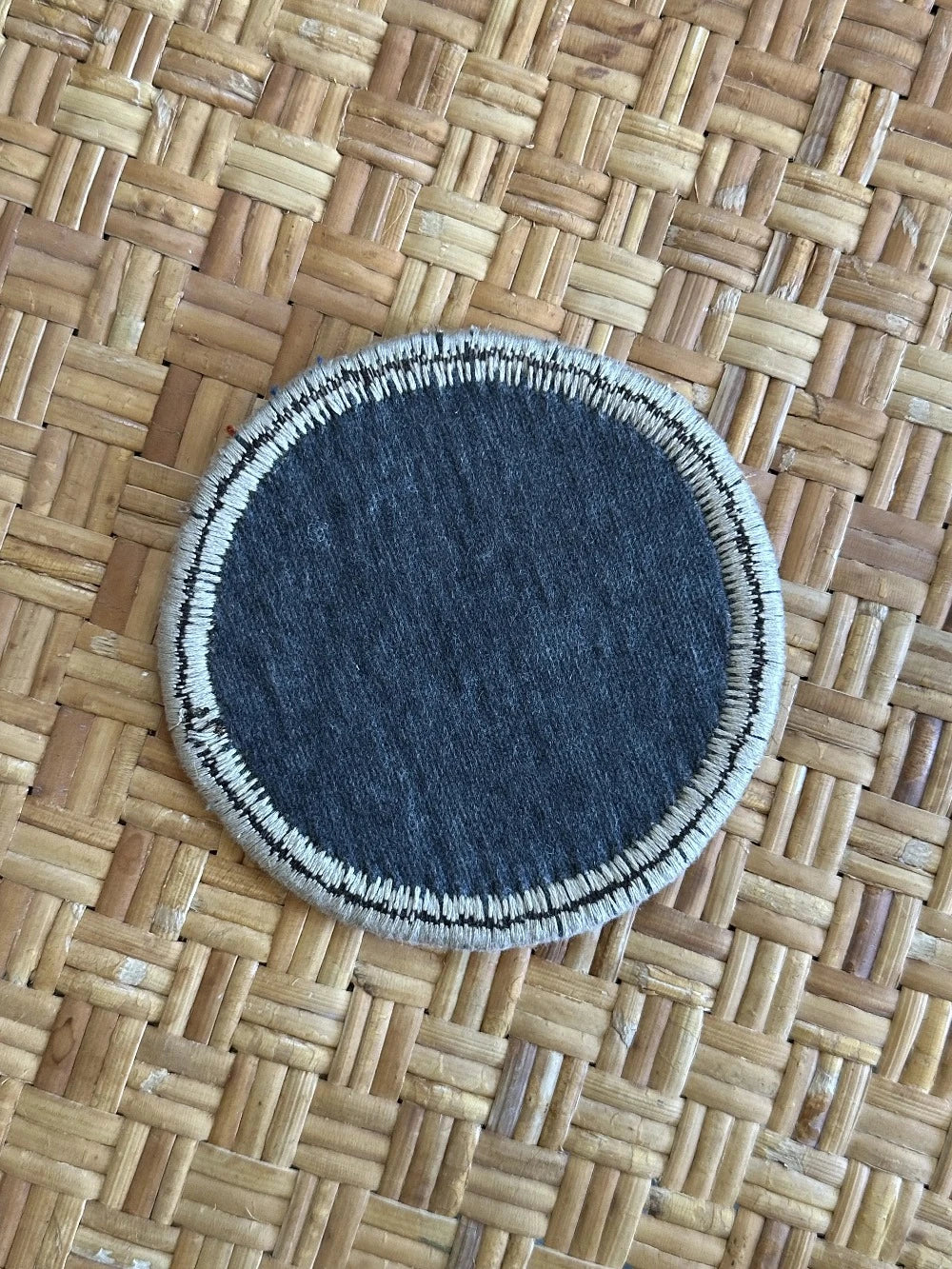 Upcycled 5 inch Turkish fabric coasters in the shape of a heart, made from old Turkish rugs and pillow fabric