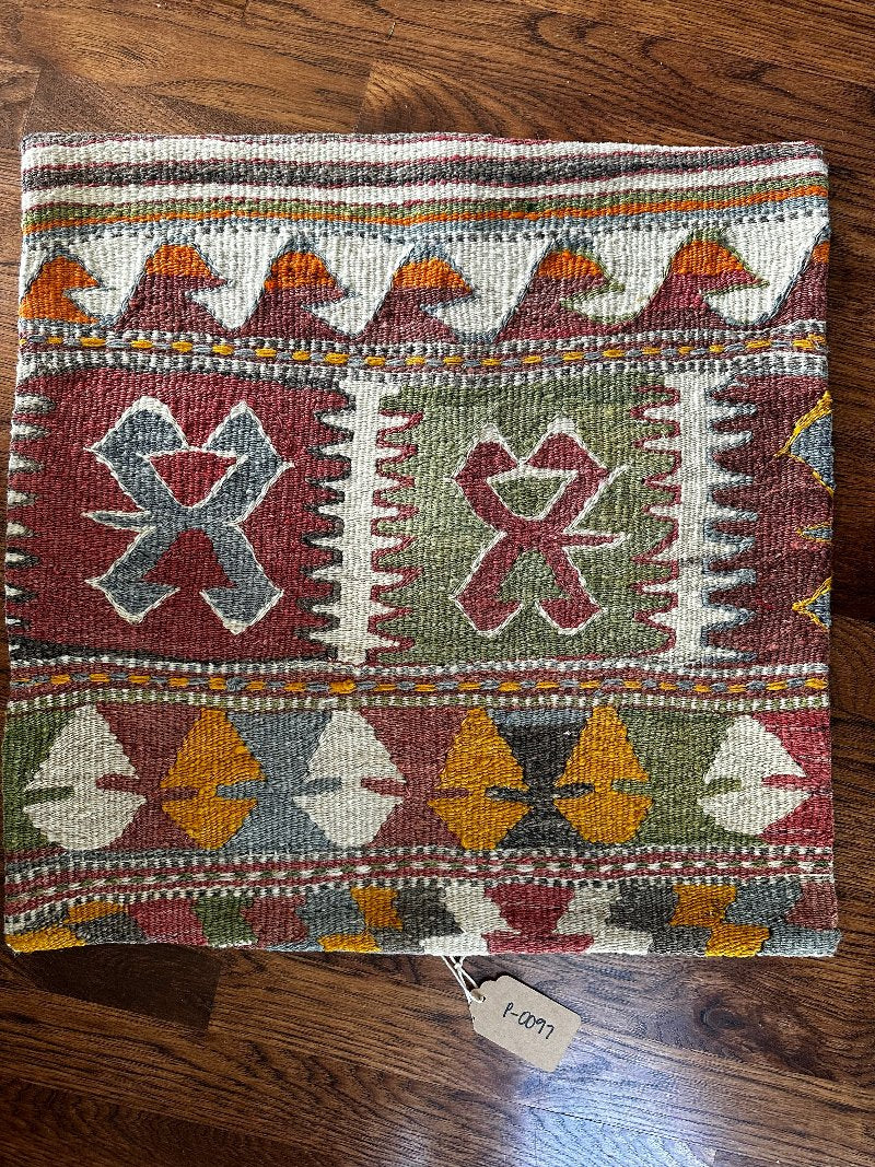 20 x 20 Turkish Throw Pillow, P-0097