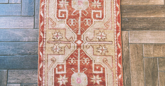 Vintage Turkish prayer rug