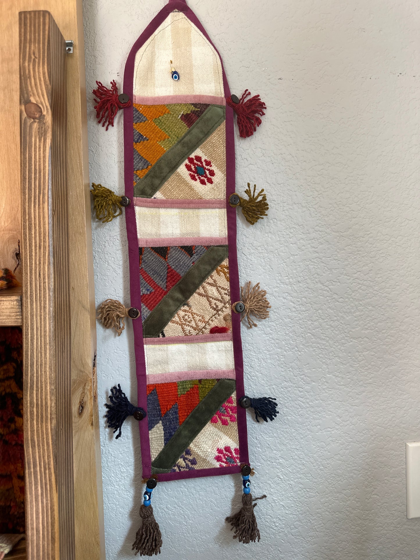 Turkish Rug Wall Organizer