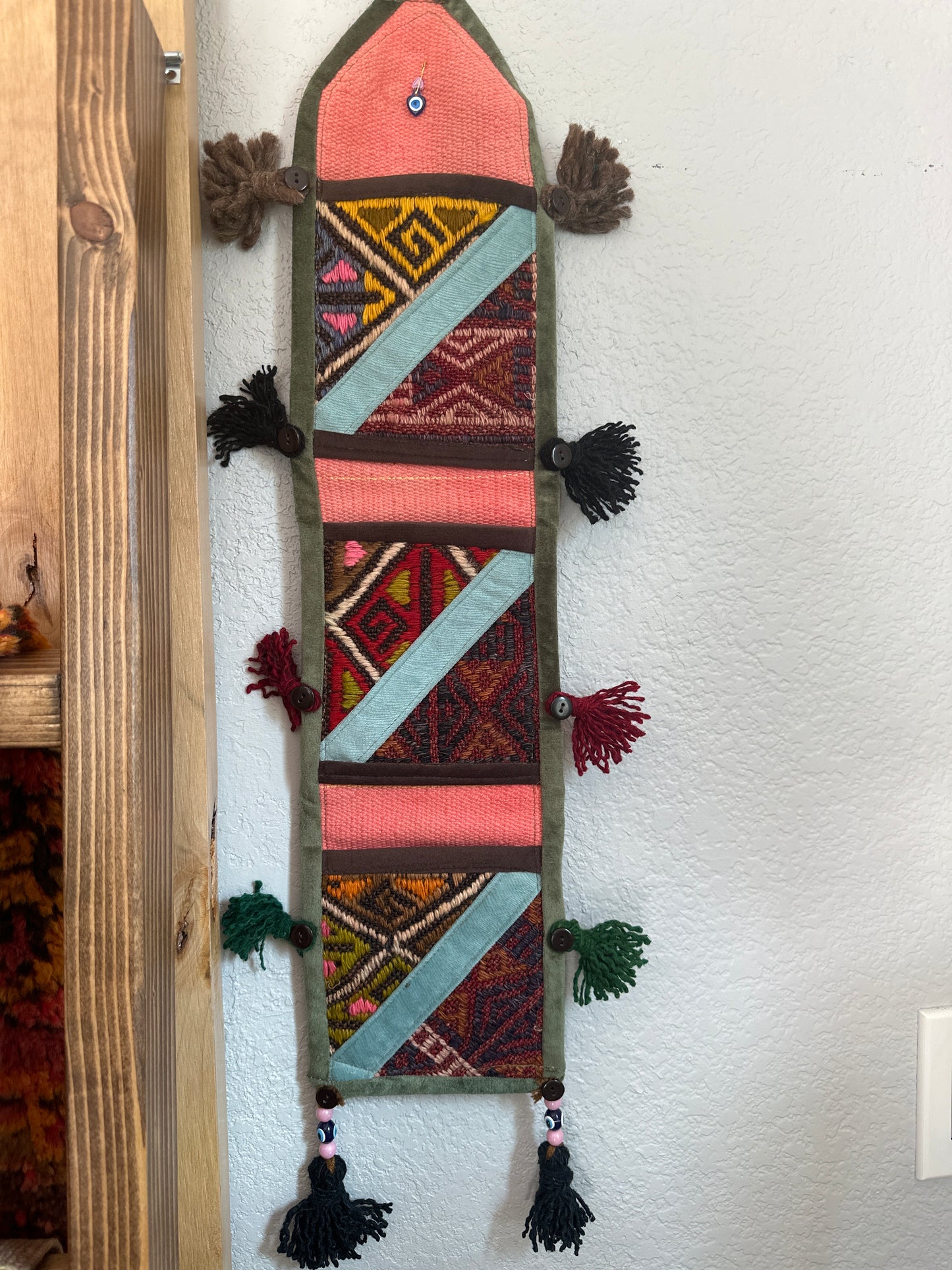 Turkish Rug Wall Organizer