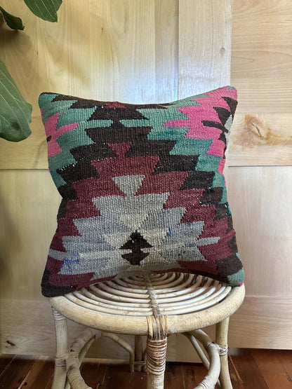 16 x 16 Geometric Turkish Throw Pillow, P-0091