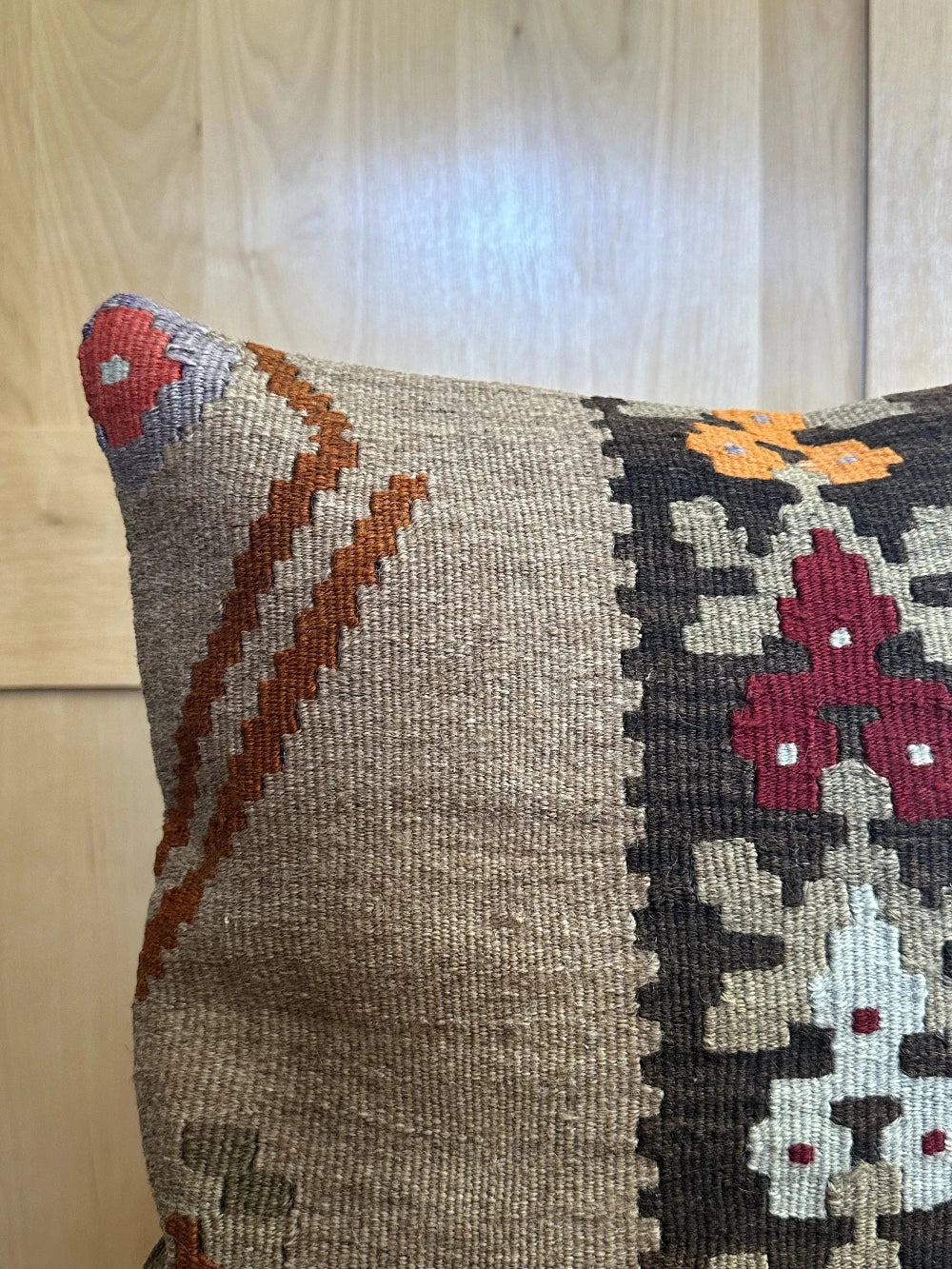 16 x 16 Turkish Kilim Throw Pillow, P-0179