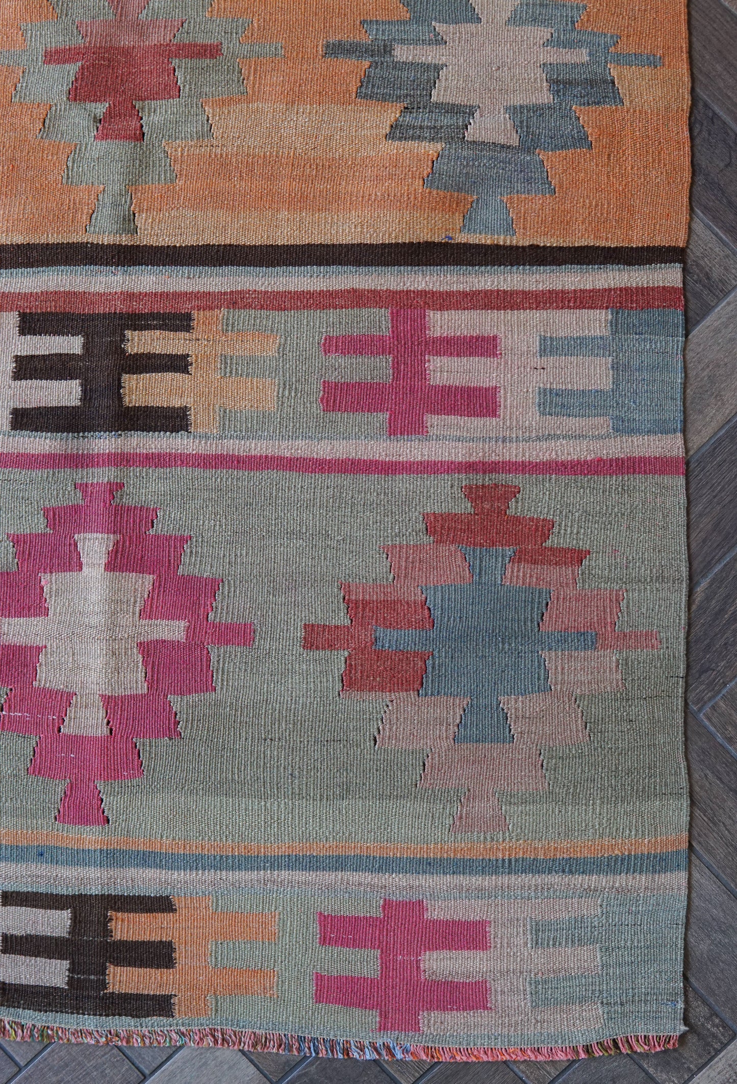 Ekin - Small Turkish Kilim 3.1 x 5.2 ft