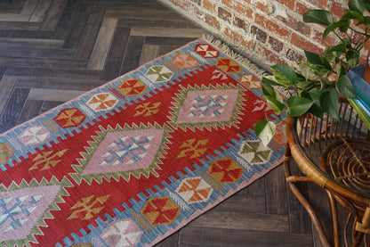 Dilara - Turkish Kilim Runner 2.5 x 9.3 ft