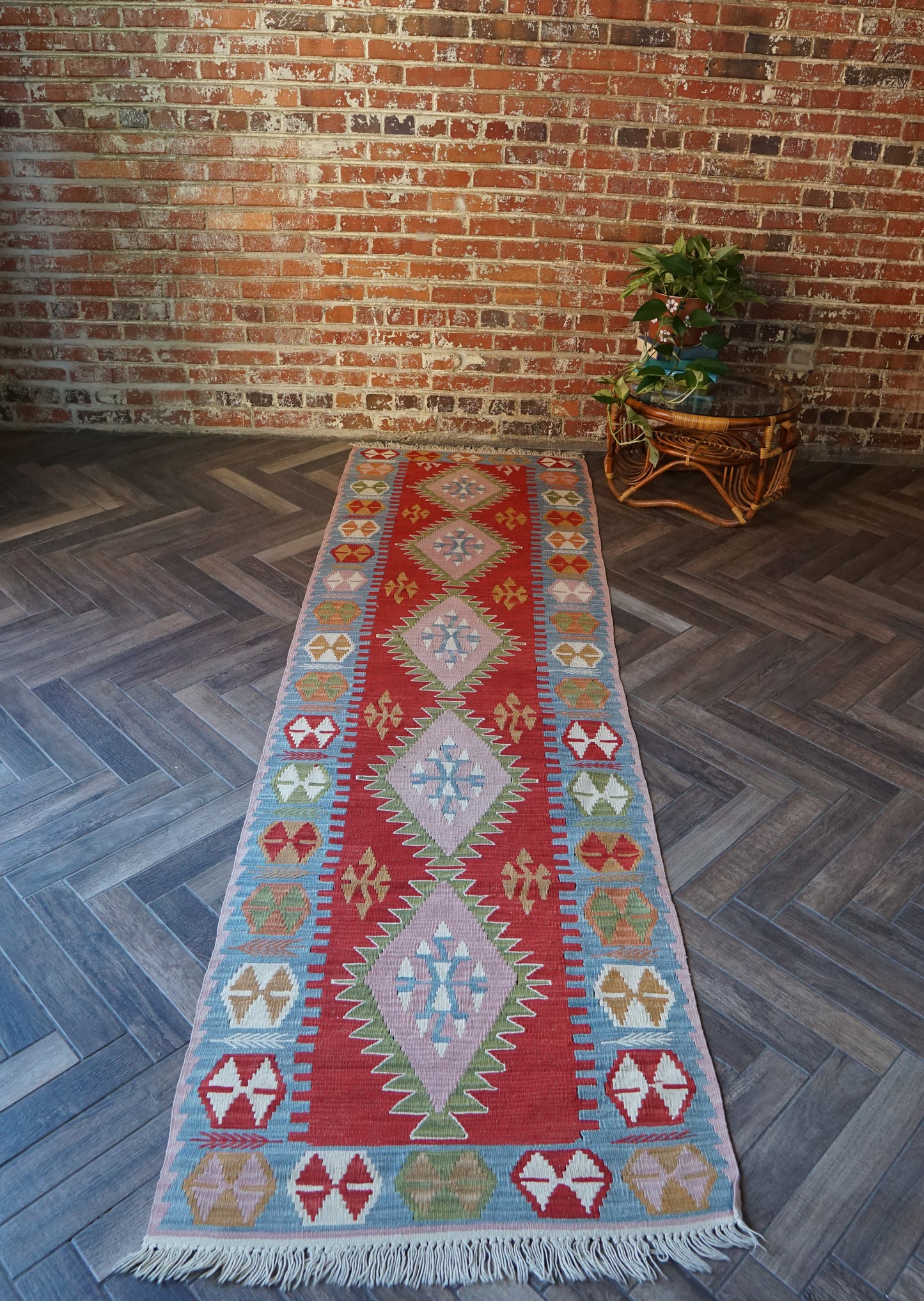 Dilara - Turkish Kilim Runner 2.5 x 9.3 ft