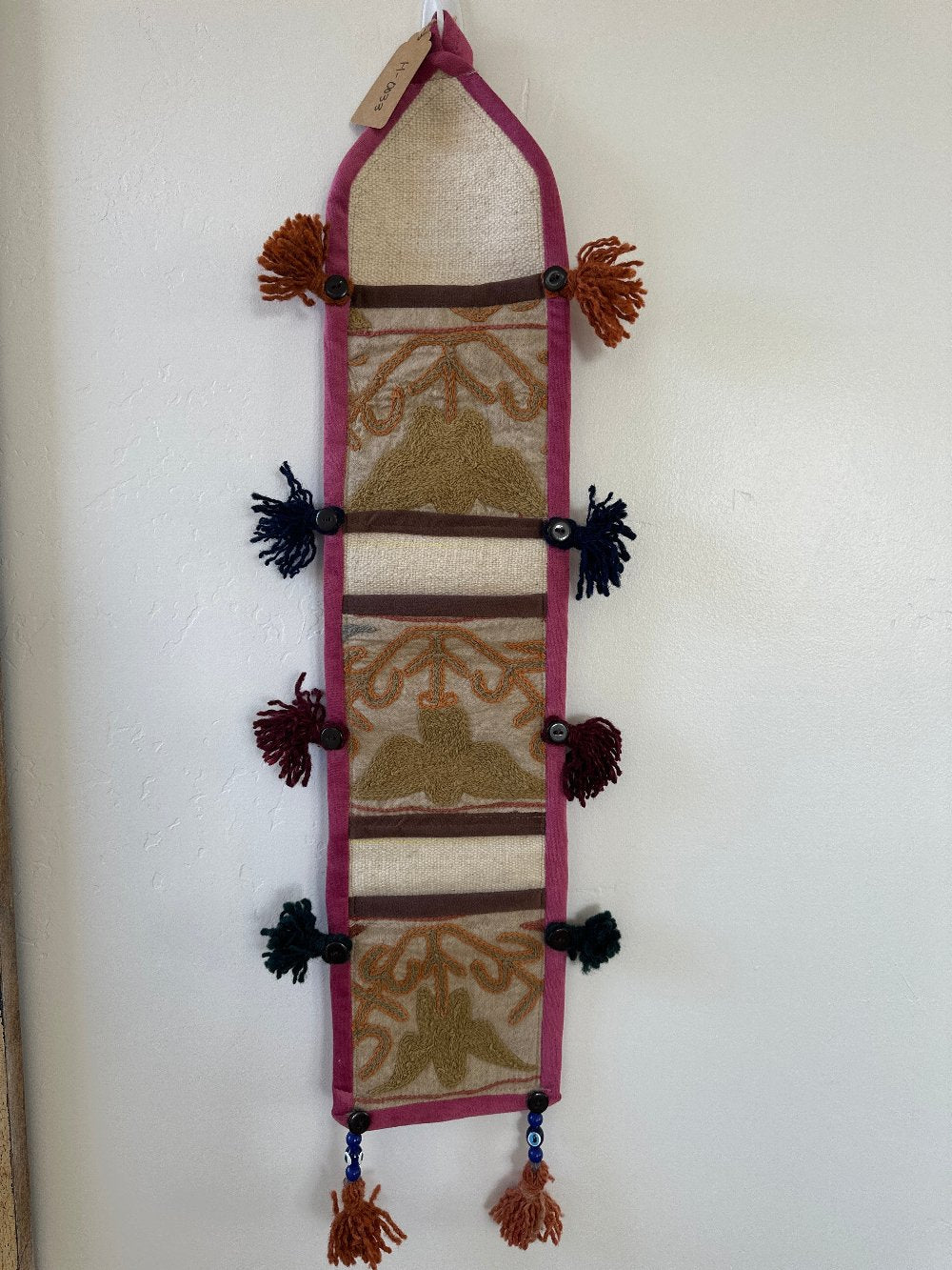 Turkish Kilim Wall Organizer, H-0033